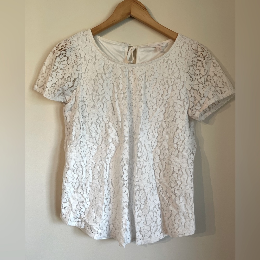 White lace blouse